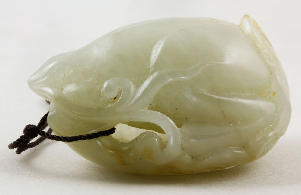 Appraisal: - Chinese Jade Ornament Ornament China carved in the form