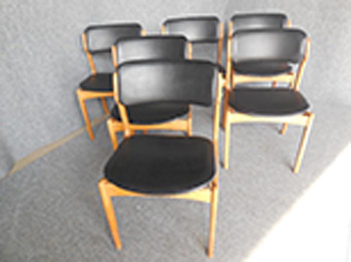 Appraisal: SET OF SIX ERIK BUCH DINING CHAIRS