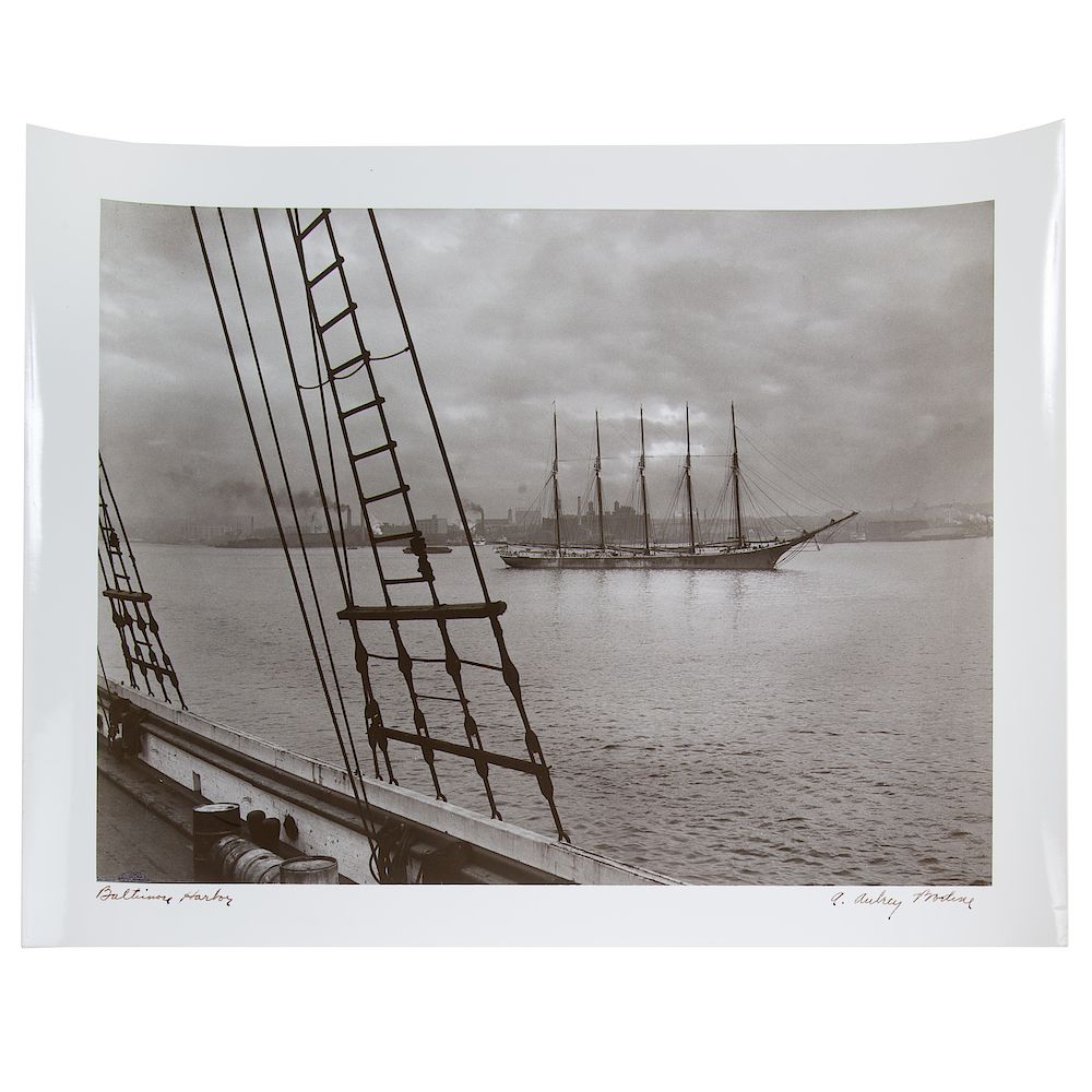 Appraisal: A Aubrey Bodine Baltimore Harbor American - Gelatin silver print