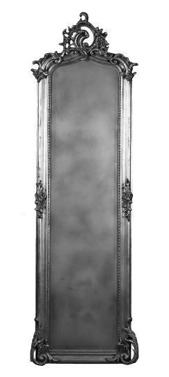 Appraisal: Tall Narrow Carved Giltwood Pier Mirror in the Napoleon III