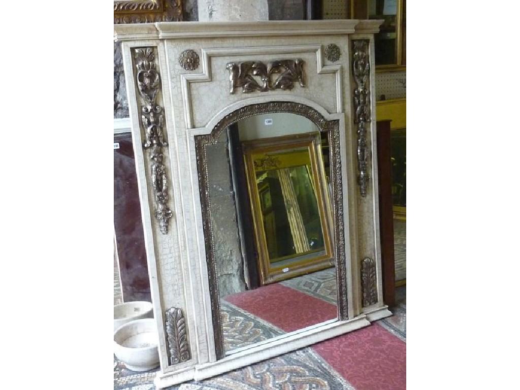 Appraisal: A large contemporary wall mirror in the classical style the