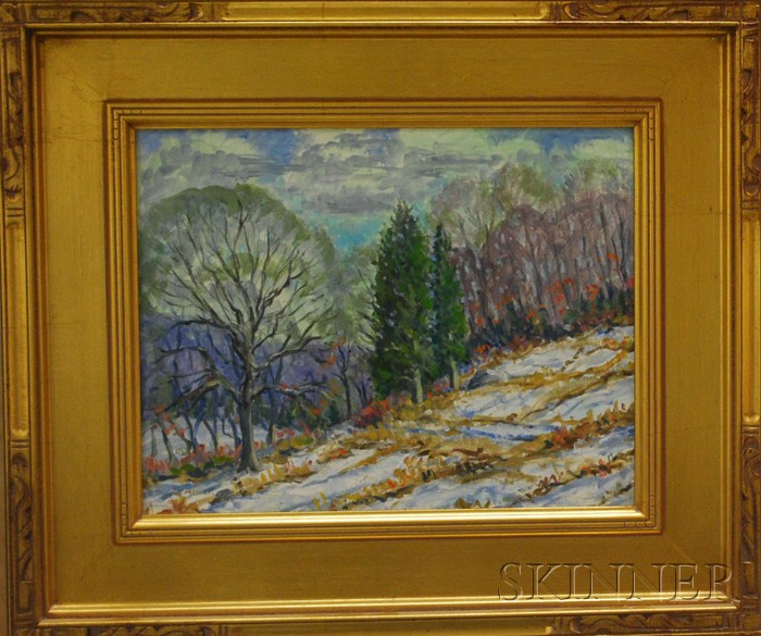 Appraisal: Edgar Otis Miner American - Winter Landscape Signed l l