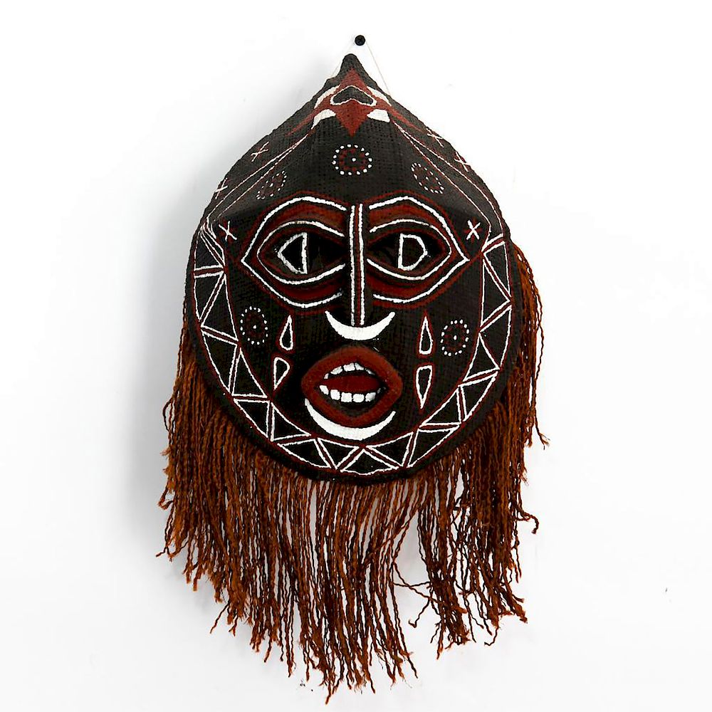 Appraisal: VINTAGE TRADITIONAL AFRICAN KUBA MASQUERADE MASK In the style of