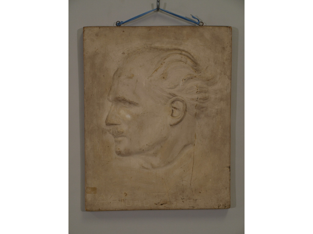 Appraisal: Cast Plaster Plaque of Arturo Toscanini in profile considered by