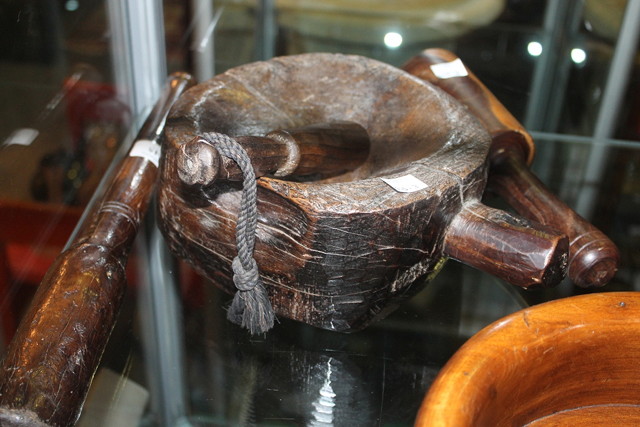 Appraisal: AN IRISH BLACKTHORN CUDGEL th Century a rustic wood pestle