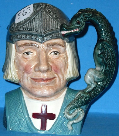 Appraisal: Royal Doulton Large Character jug St George D china version