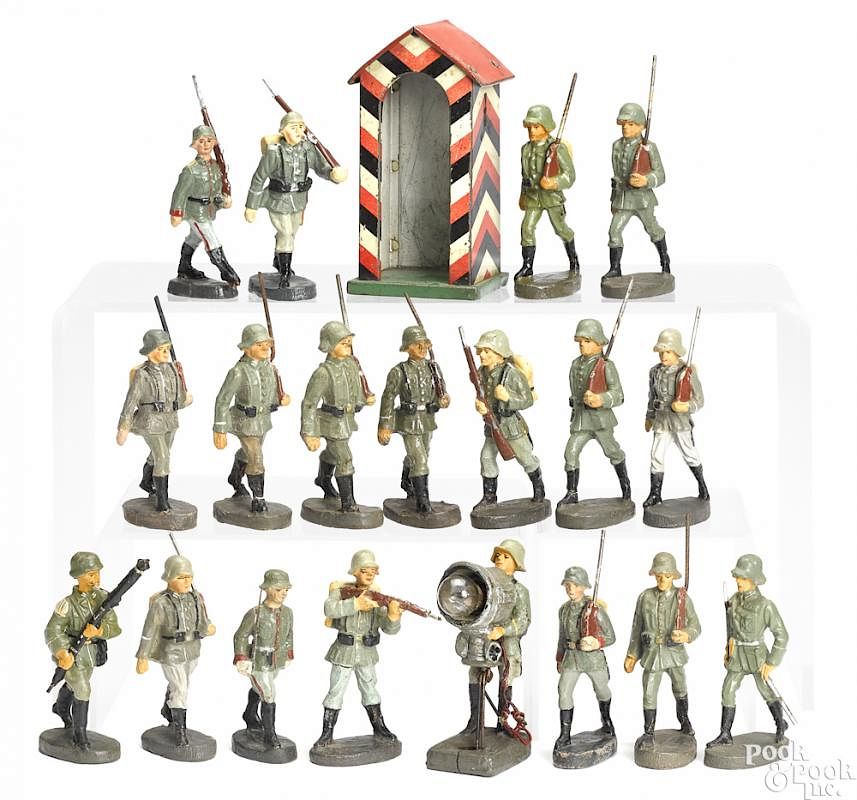 Appraisal: Elastolin painted composition soldiers Elastolin painted composition soldiers twenty pieces