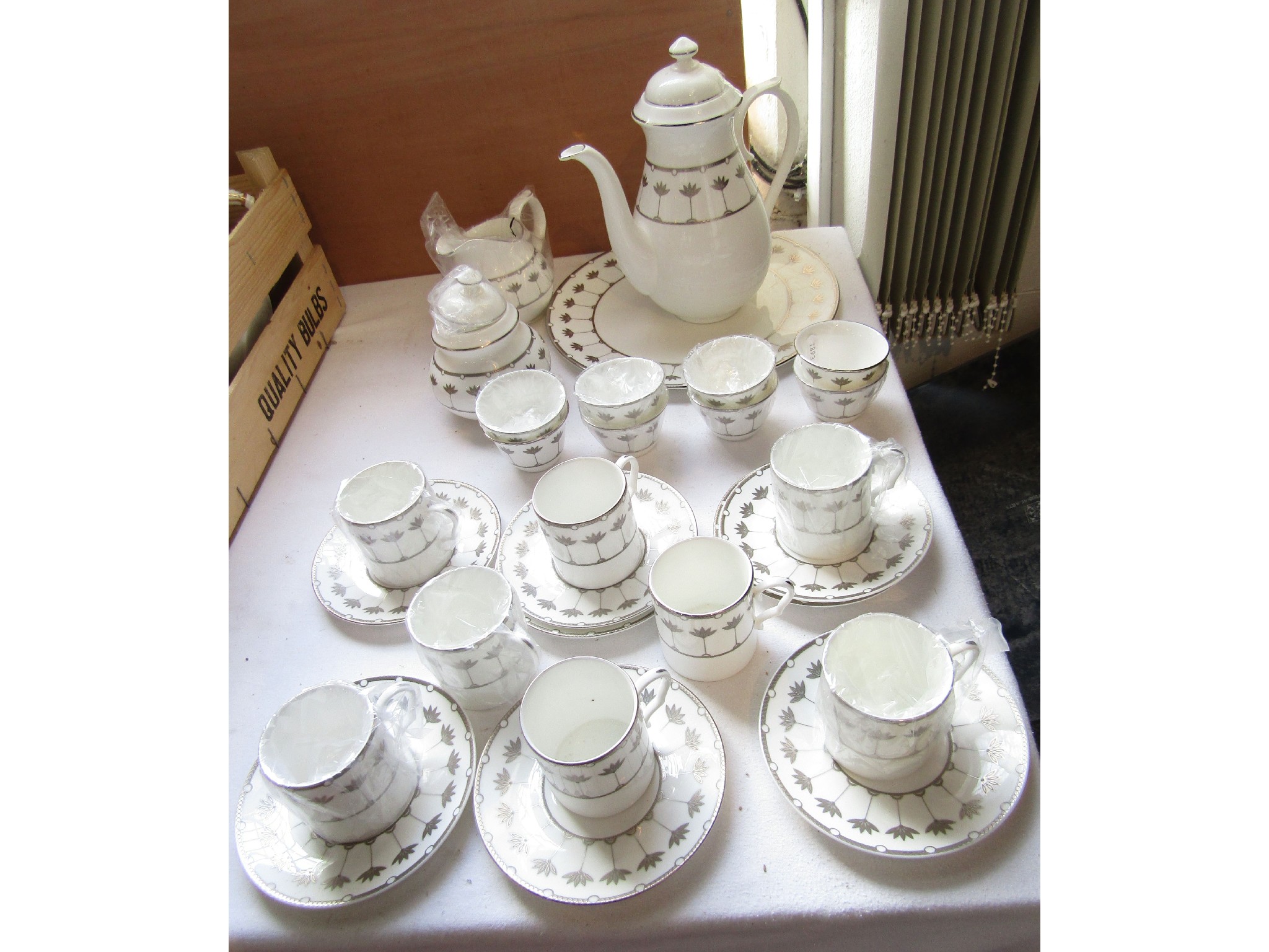 Appraisal: A collection of Traditional Arts coffee wares made by Caverswall