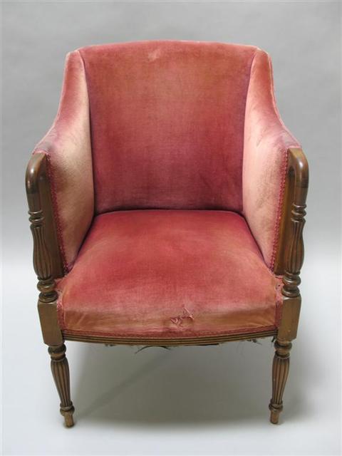 Appraisal: SHERATON STYLE CENTENNIAL MAHOGANY ARMCHAIR Late th century - h