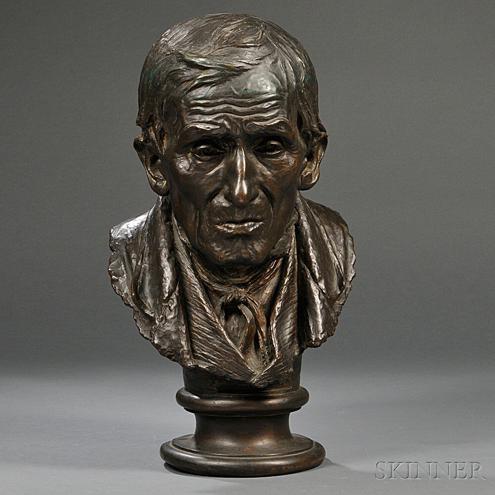 Appraisal: Italian School Late th Century Bronze Bust of a Gentleman