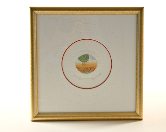 Appraisal: Stephan Whittle Harvest Fields Serigraph With certificate of authenticity framed