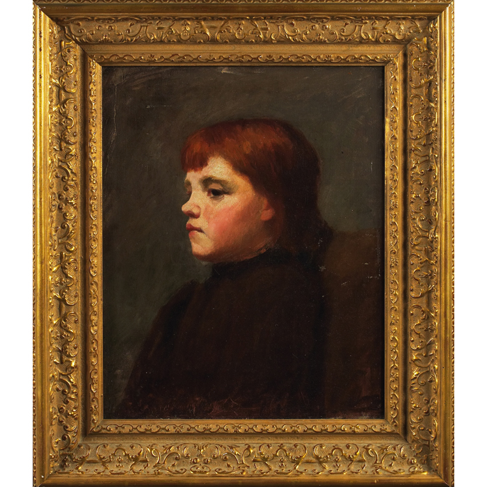 Appraisal: Frank Duveneck attribution American - Portrait of a Girl c