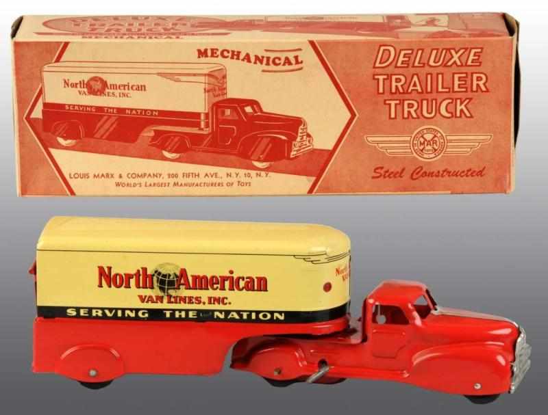 Appraisal: Tin Marx N American Van Lines Truck Wind-Up Toy Description