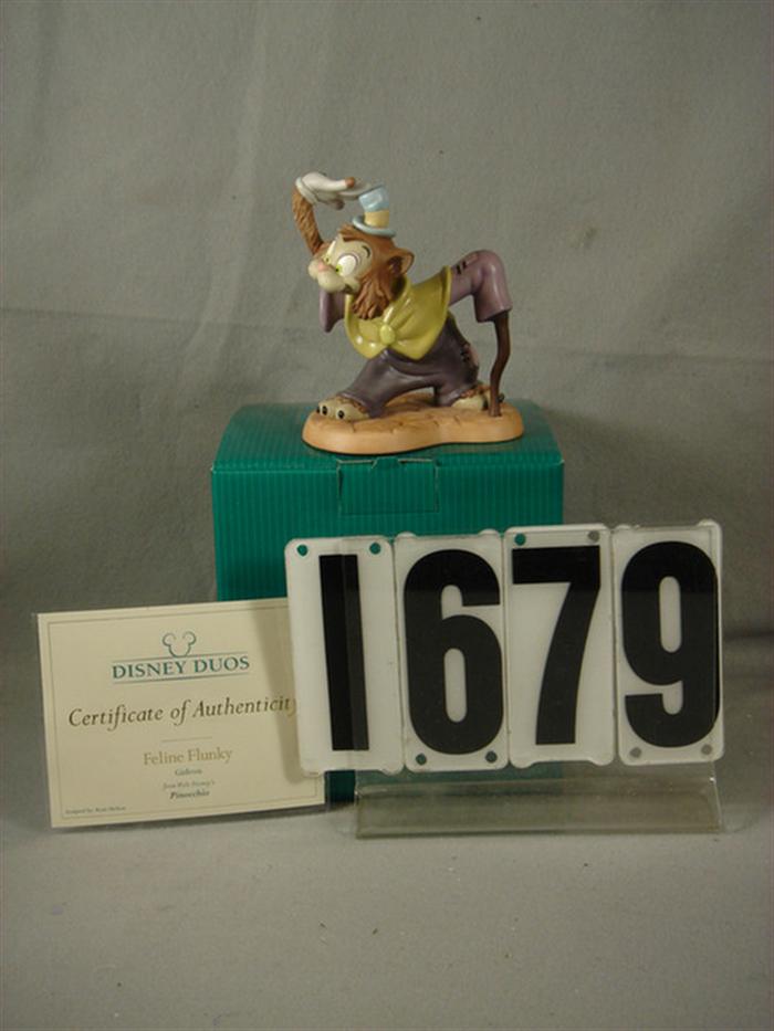 Appraisal: Walt Disney Collection Classics Feline Flunky Gideon from Pinocchio item