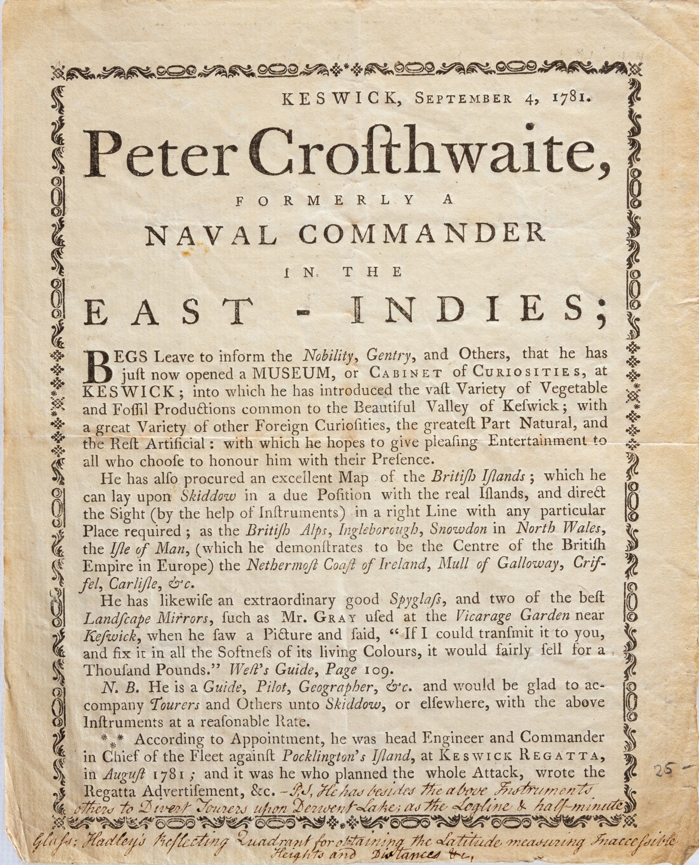 Appraisal: TH TH CENTURY BROADSIDES AND DOCUMENT North and Central American