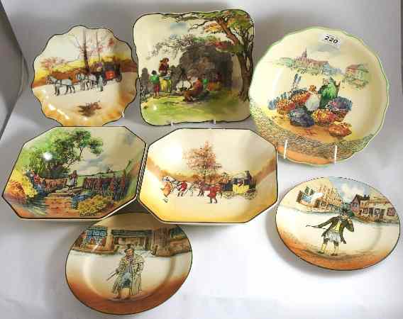 Appraisal: A collection of Royal Doulton Seriesware to include Coaching Dish