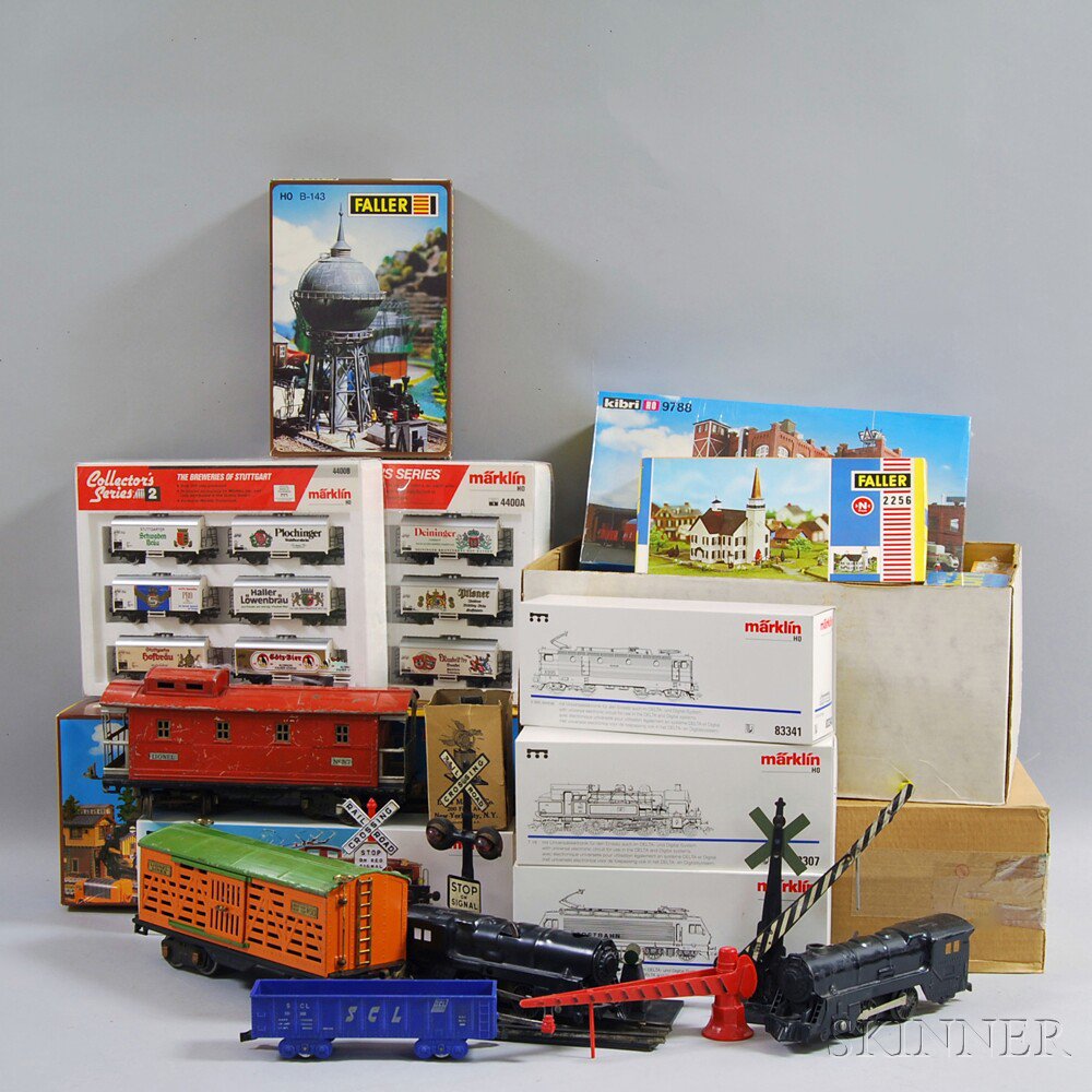 Appraisal: Large Group of Model Trains and Accessories including Marklin collector