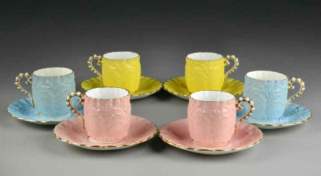 Appraisal: Pcs Coalport Demitasse Cups SaucersSet of six matching cups and