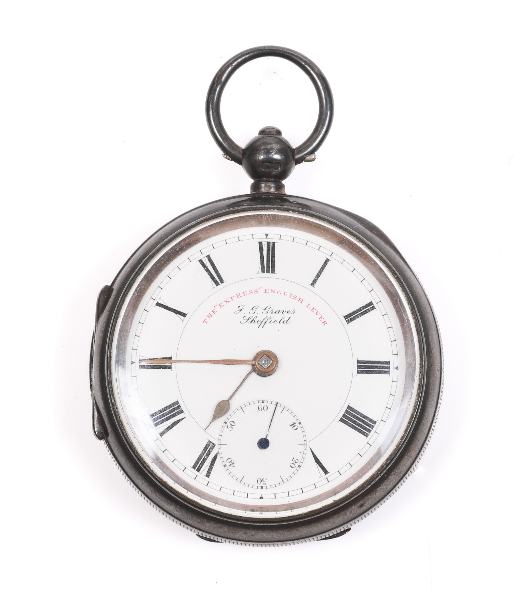 Appraisal: J G Graves Express English Lever pocket watch in matched