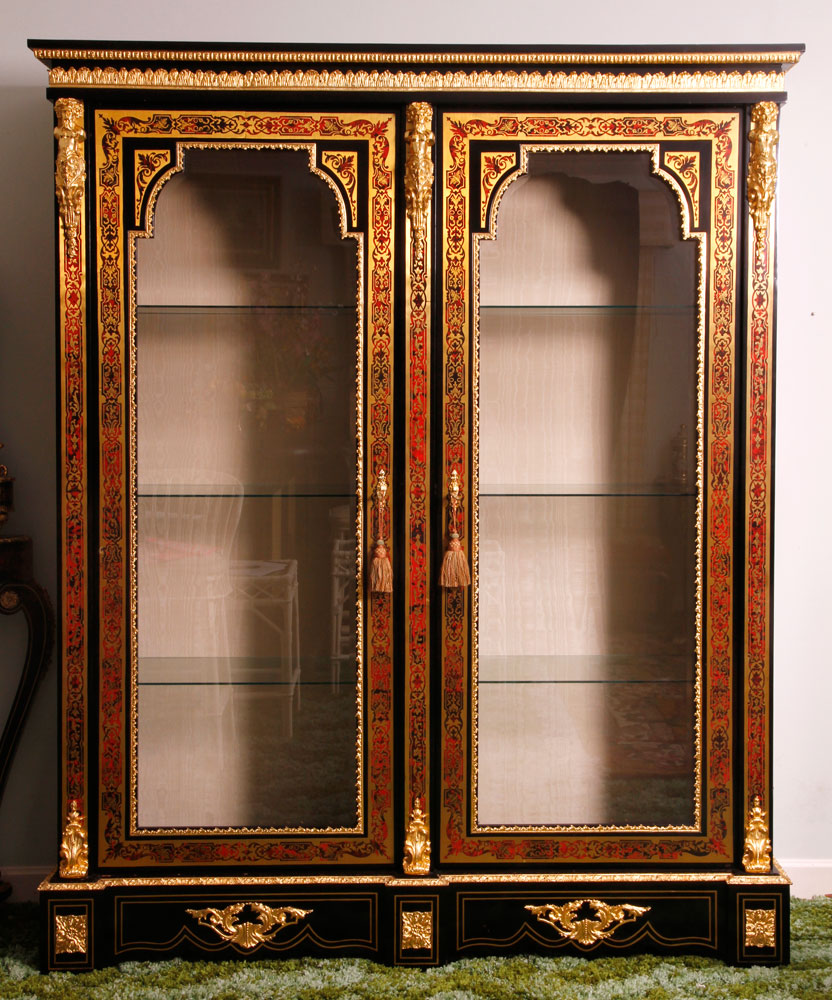 Appraisal: A - Napoleon III Boulle Wall Cabinet Napoleon III boulle