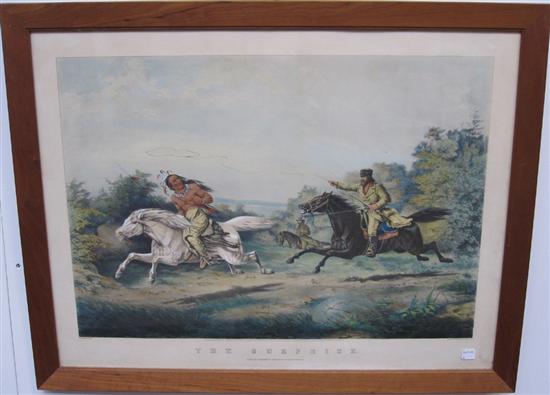 Appraisal: CURRIER AND IVES AFTER MAURER LOUIS The Suprise Lithograph with