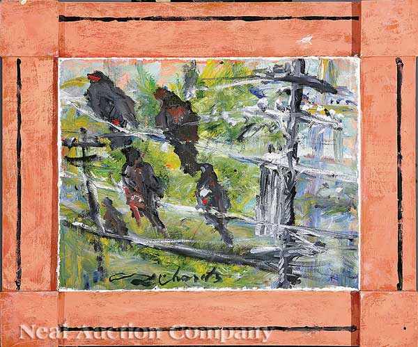 Appraisal: Charles Whitfield Richards American New Orleans - Birds on a