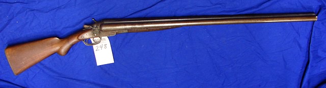 Appraisal: Wilkes-Barre Gun Co side by side double barrel shotgun ga