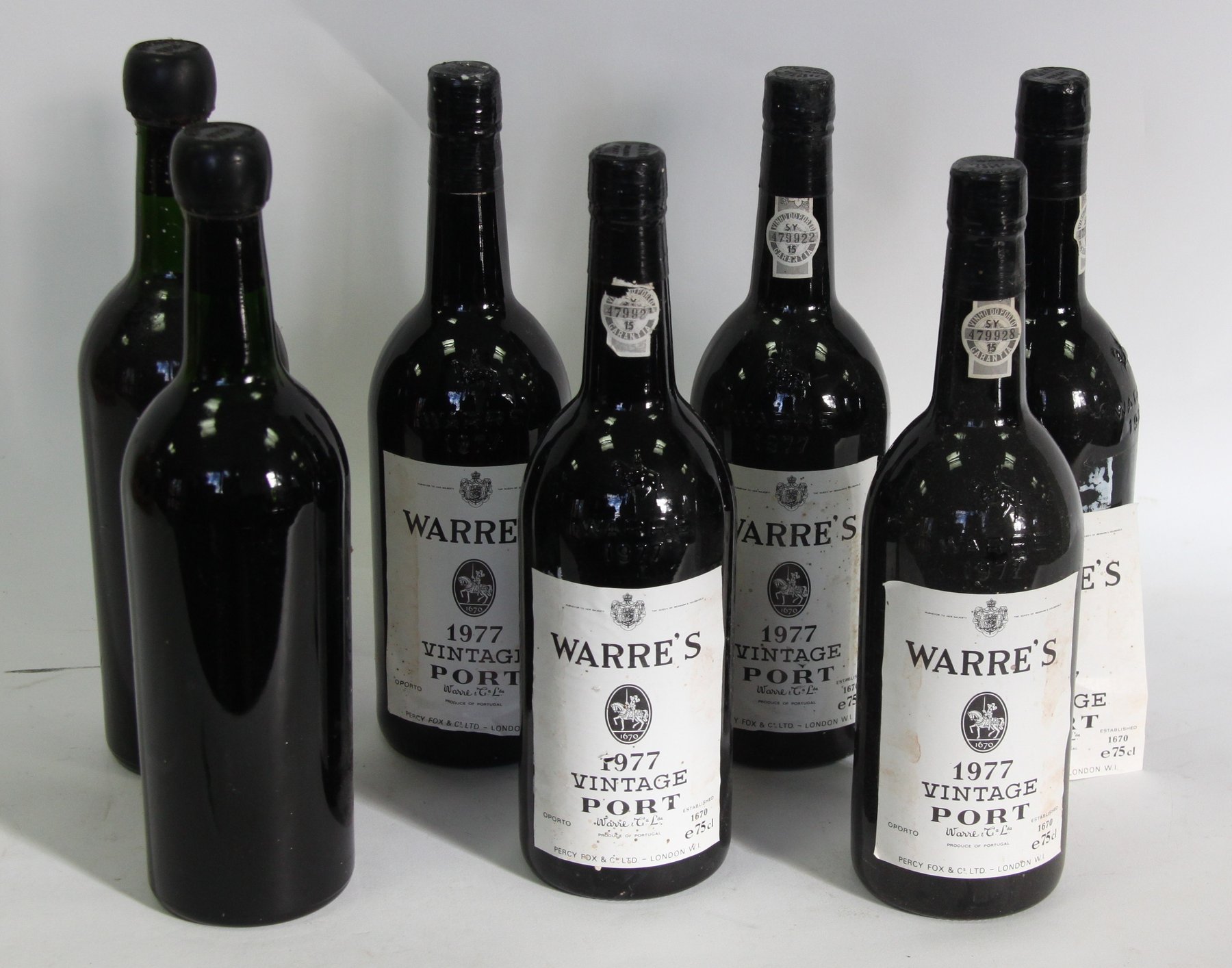 Appraisal: Vintage Port Two bottles of Warres and five bottles of