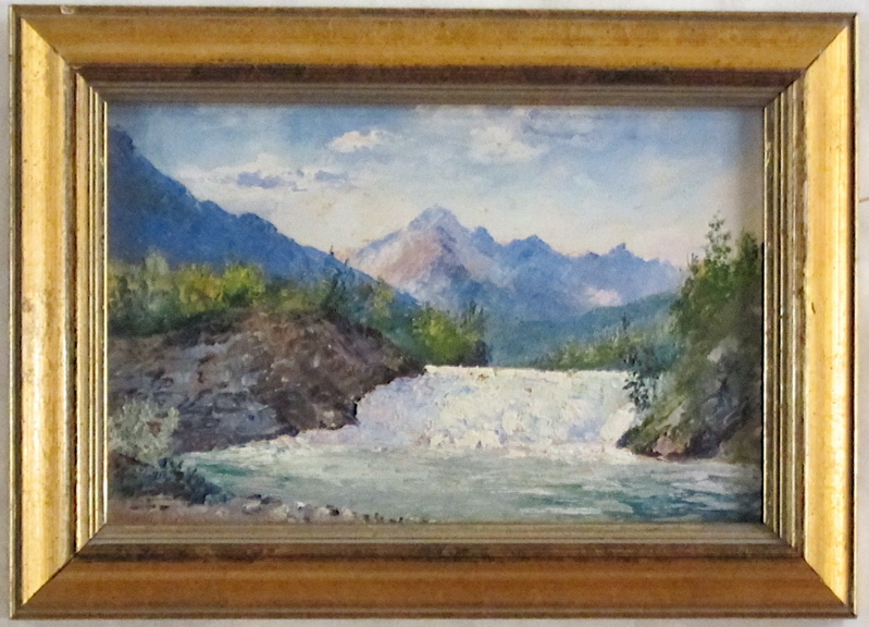 Appraisal: LEONARD MOORE DAVIS OIL ON BOARD California Alaska Massachusetts -