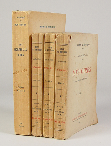 Appraisal: Books Les Pas Effaces Memoires By Robert de Montesquiou Paris