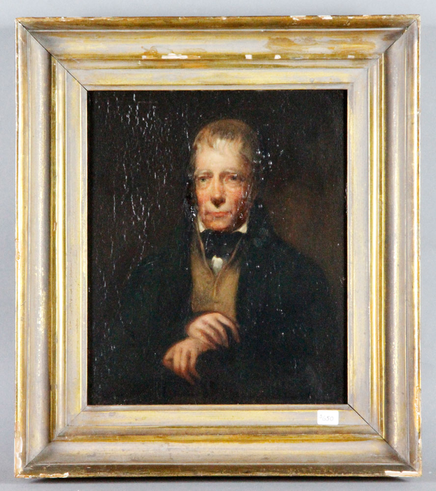 Appraisal: - Unsigned Portrait of a Gentleman Oil on Panel Unsigned