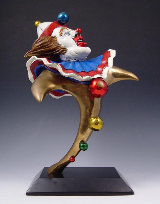 Appraisal: WEGNER Paul American th Century Clown Bronze '' h signed