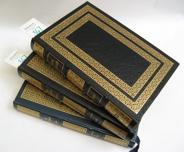 Appraisal: GROUP OF THREE LEATHER-BOUND BOOKS from Easton Press collection of