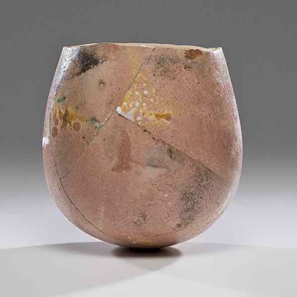 Appraisal: Rick Dillingham - USA Untitled Vessel Raku ht dia in