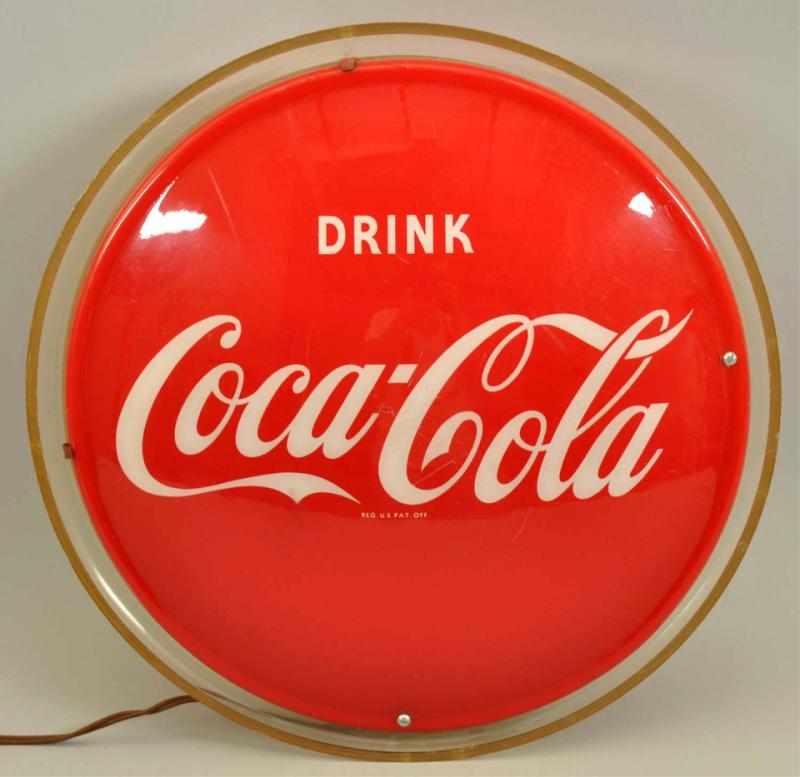 Appraisal: Coca-Cola Halo Lighted Sign Description s Made to mount on