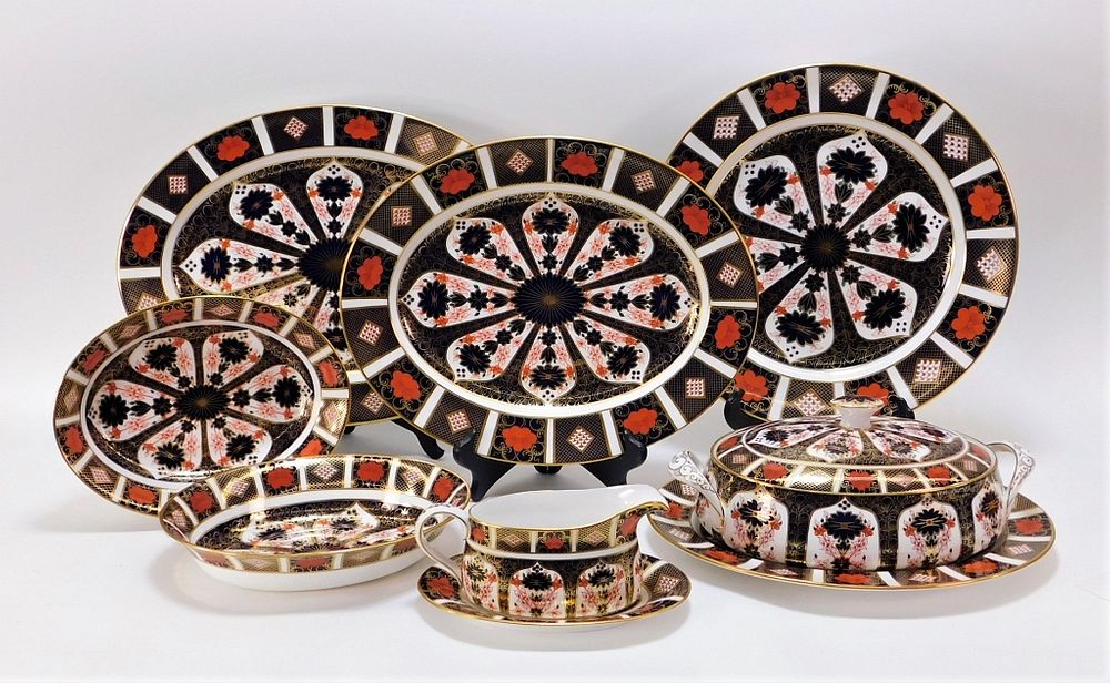 Appraisal: Group Royal Crown Derby Old Imari Serving Set England th