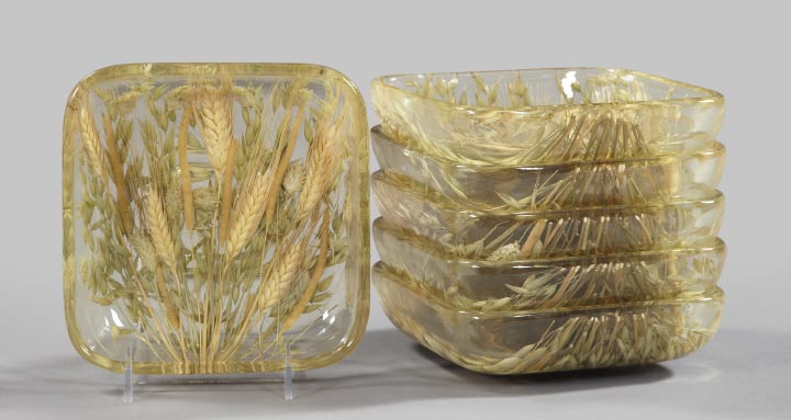 Appraisal: Unusual Set of Six Lucite Salad Bowls third quarter th