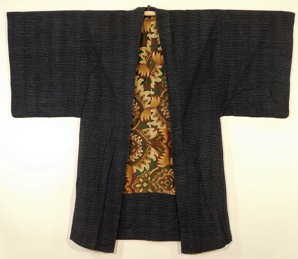 Appraisal: Japanese Shades of Blue Hanten Haori Japan - th Century