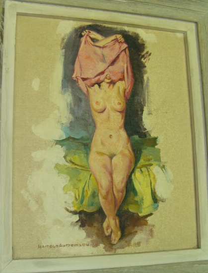 Appraisal: Harold Anderson American - NUDE FIGURE STUDY Oil on board