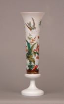 Appraisal: Bristol Polychrome Decorated Vase English circa - English Bristol Glass