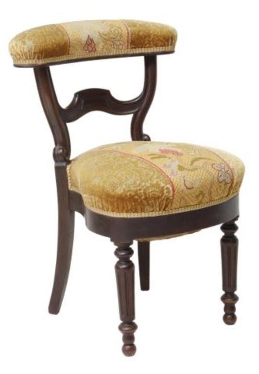 Appraisal: French Louis Philippe period voyeuse fumeuse chair mid th c