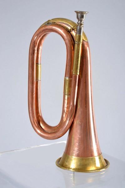 Appraisal: BUGLE - WWI BRITISH MILITARY COPPER AND BRASS BUGLE