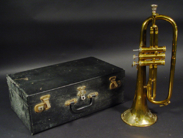 Appraisal: Boosey and Hawkes 'Regent' brass trumpet in a fitted case