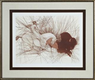 Appraisal: Guillaume Azoulay - La Bete th c etching pencil numbered