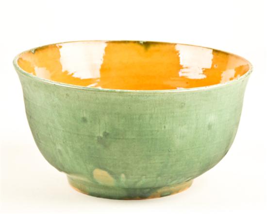 Appraisal: C W F Jacobs CA s Studio Pottery Bowl Green