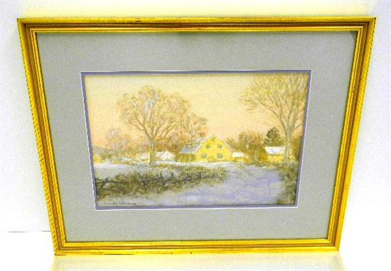 Appraisal: Winfield Scott Clime American - ''At Sunset'' watercolor on paper