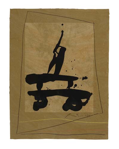 Appraisal: ROBERT MOTHERWELL Untitled Monotype Color monotype and lithograph with hand