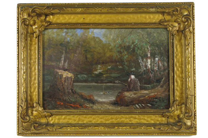 Appraisal: WILLIAM A SHERWOOD oil on panel Canada - Landscape with