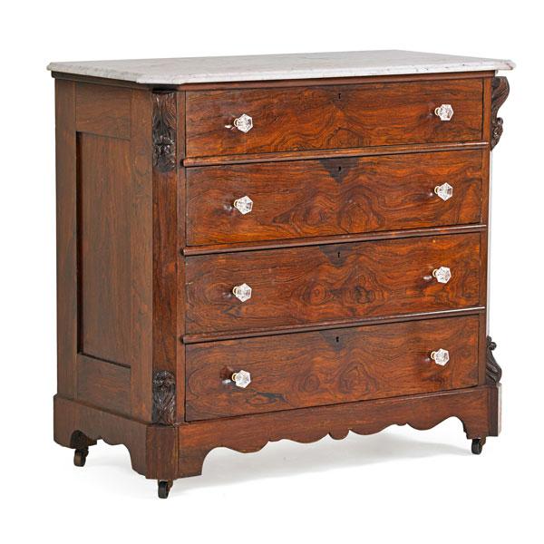 Appraisal: VICTORIAN MARBLE TOP DRESSER Condition Report