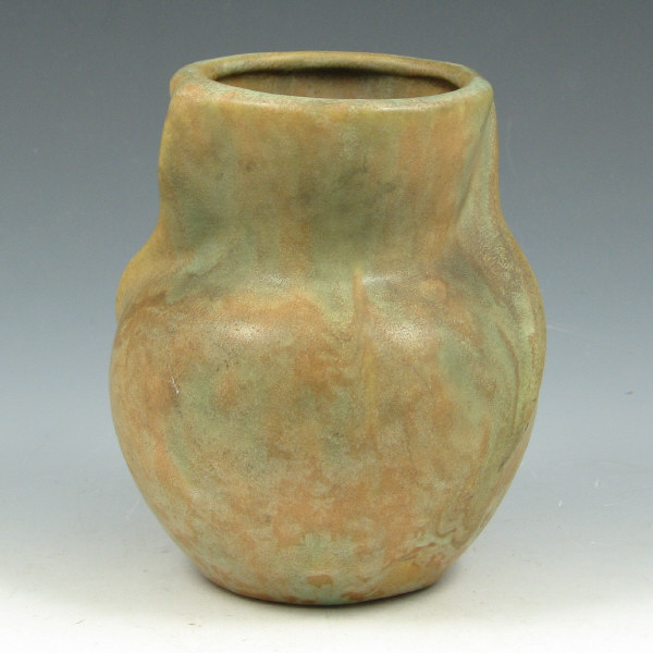 Appraisal: Weller vase in a matte green and brown glaze similar